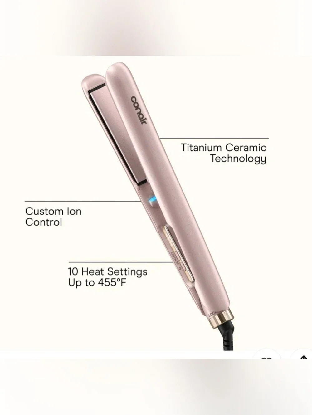 Conair InfinitiPRO Frizz-Free Titanium Ceramic 1